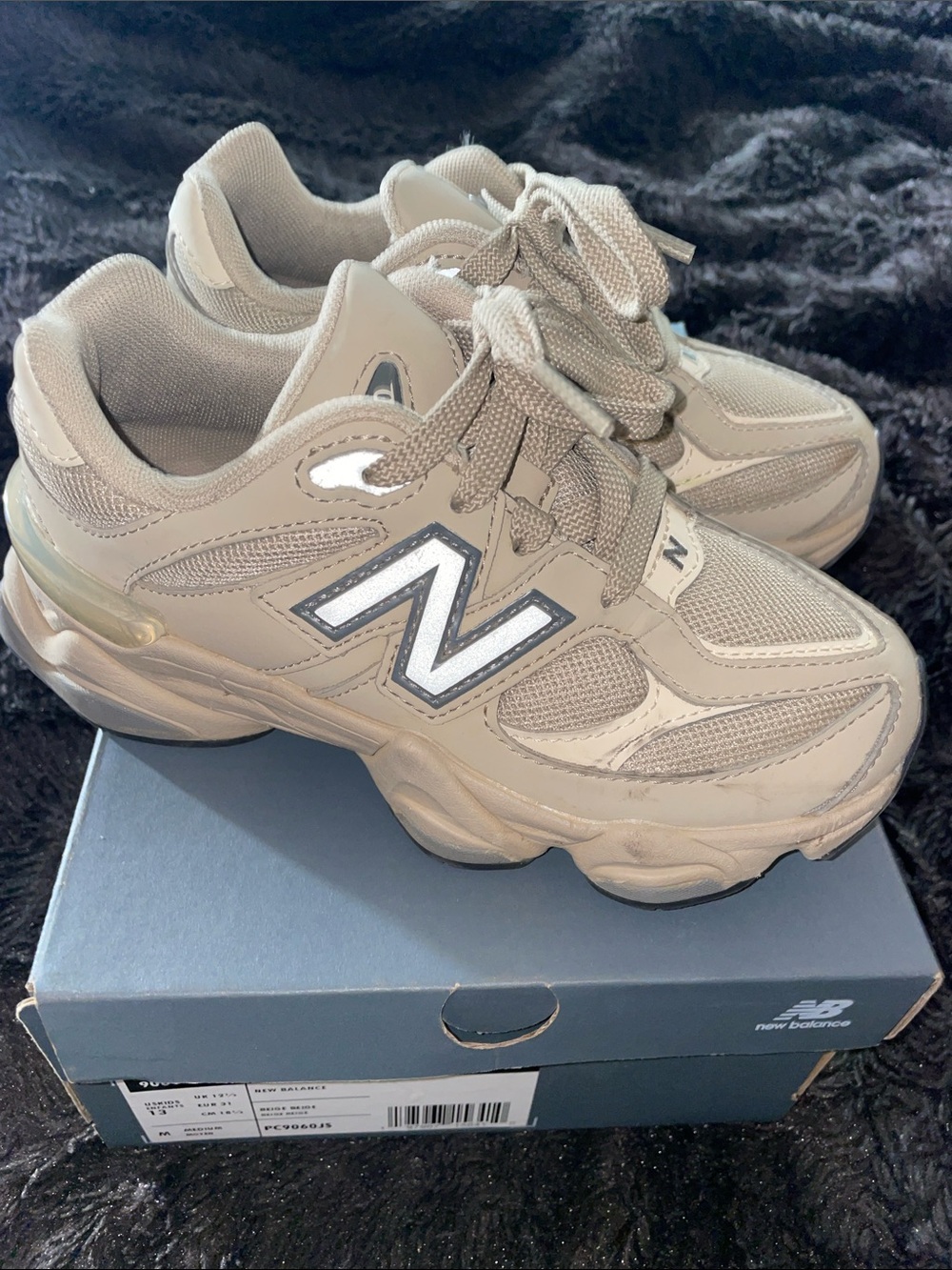 New Balance Neutral Beige/Gray Athletic Sneakers